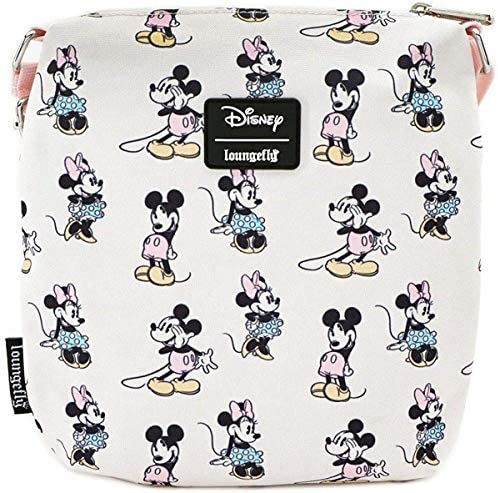 Loungefly x Disney Mickey and Minnie Mouse Pastel Nylon Crossbody - Image 3