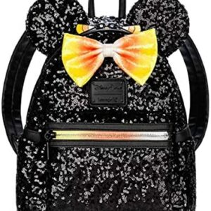 Loungefly Minnie Mouse Halloween Candy Corn Sequin Mini Backpack
