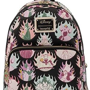 Loungefly Disney Villains Pastel Flames Mini Backpack