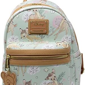 Loungefly Disney Bambi Dreamy Allover Print Womens Double Strap Shoulder Bag Purse