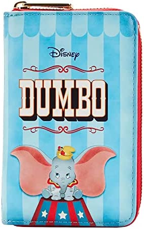 Loungefly Disney Dumbo Book Series Convertible Zip Around Wallet Dumbo One Size