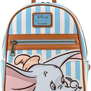 Loungefly Disney Dumbo Faux Leather Striped Mini Backpack