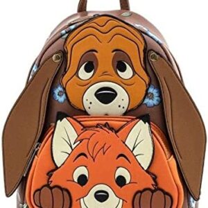 Loungefly Disney Fox and Hound Todd and Cooper Cosplay Womens Double Strap Shoulder Bag Purse