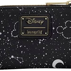 Loungefly Disney Mickey Constellation All Over Print Glow in the Dark Flap Wallet