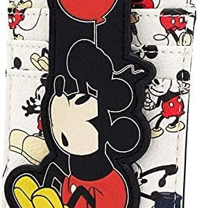 Loungefly Disney Mickey Mouse Balloon All Over Print Card Holder Wallet