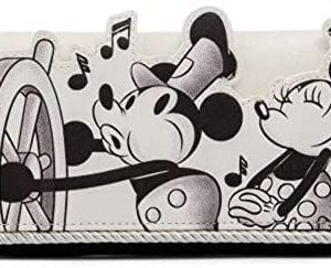 Loungefly Disney Mickey Mouse Steamboat Willie Music Cruise Flap Wallet