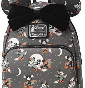 Loungefly Disney Mickey and Minnie Mouse Halloween Womens Double Strap Shoulder Bag Purse