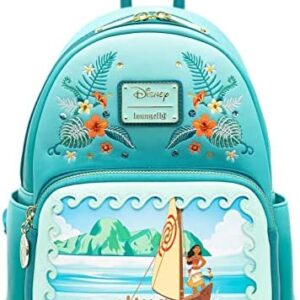 Loungefly Disney Moana, Princess Stories Series Moana Mini Backpack, Te fiti Hei Hei Pua Maui