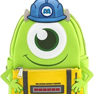 Loungefly Disney Monsters Inc Mike Wazowski Scare Cosplay Womens Double Strap Shoulder Bag Purse