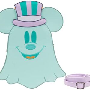 Loungefly Disney Pastel Ghost Minnie and Mickey Glow in the Dark Double Sided Women's Crossbody