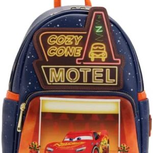 Loungefly Disney Pixar Moments Cars Cozy Cone Womens Double Strap Shoulder Bag Purse