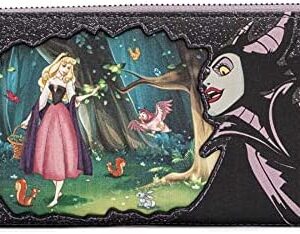 Loungefly Disney Villains Scenes Maleficent Sleeping Beauty Zip Around Wallet