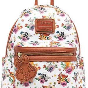 Loungefly Women's Disney Bambi, Thumper and Flower Double Strap Shoulder Bag Purse