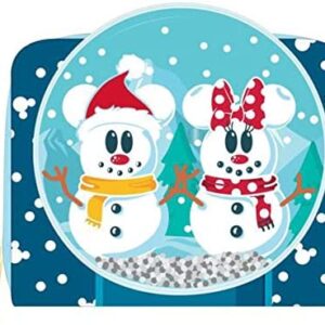 Loungefly X Disney Mickey & Minnie Snow Globe Zip Around Wallet - Cosplay Disneybound Cute Wallets, Blue