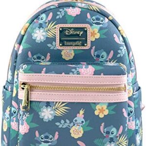 Loungefly x Disney Lilo & Stitch All Over Print Faux Leather Mini Backpack Standard