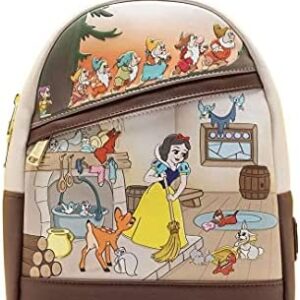 Loungefly x Disney Snow White and the Seven Dwarfs Multi Scene Mini Backpack
