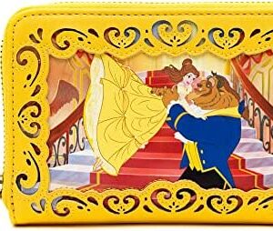Loungefly Disney Beauty and the Beast, Princess Stories Series Belle Wallet, Ballroom