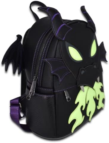 Misfits Fiend Zaino Mini Glow In The Dark - 30x24x9.5 Cm, In Poliestere, Borchie Regolabili, Per Festival