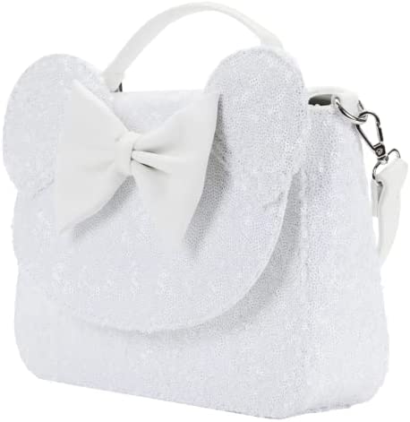 Loungefly Disney Minnie Sequin Wedding Crossbody Bag - Image 4