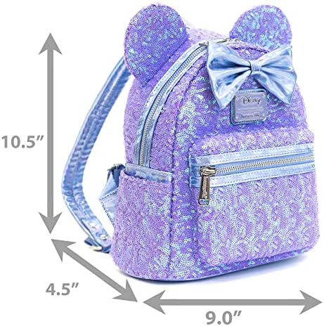Loungefly Disney Celebration Minnie Mouse Iridescent Sequin Mini Backpack - Image 2