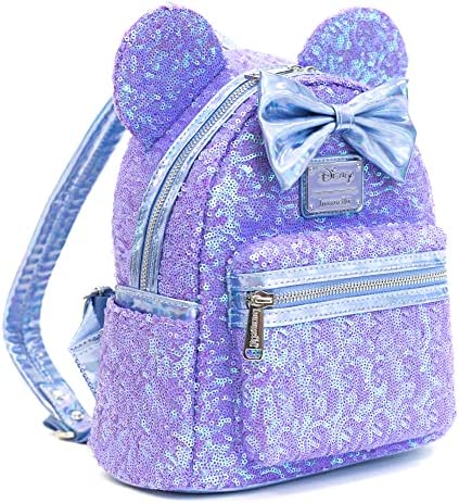 Loungefly Disney Celebration Minnie Mouse Iridescent Sequin Mini Backpack - Image 3