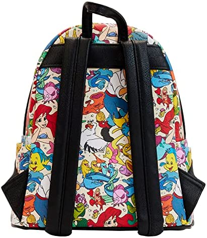 Loungefly Disney The Little Mermaid All Over Print Mini Backpack - Image 3