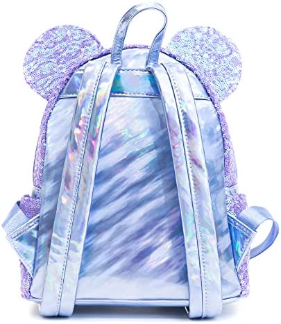 Loungefly Disney Celebration Minnie Mouse Iridescent Sequin Mini Backpack - Image 4