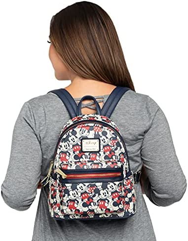 Loungefly Disney Mickey and Minnie Mouse Mini Backpack - Image 3