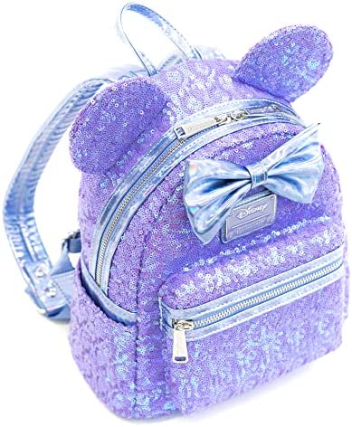 Loungefly Disney Celebration Minnie Mouse Iridescent Sequin Mini Backpack - Image 5