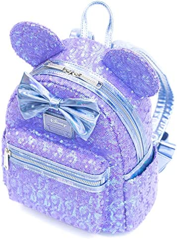 Loungefly Disney Celebration Minnie Mouse Iridescent Sequin Mini Backpack - Image 6