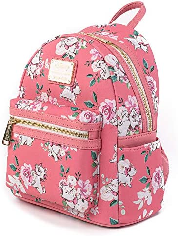 Loungefly Disney The Aristocats Marie Pink Floral Mini Backpack - Image 2