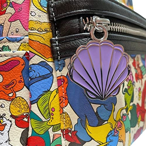 Loungefly Disney The Little Mermaid All Over Print Mini Backpack - Image 4