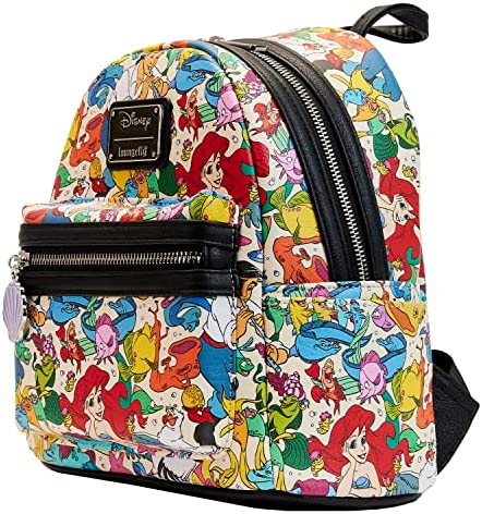 Loungefly Disney The Little Mermaid All Over Print Mini Backpack - Image 2