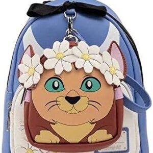 Loungefly Disney Alice in Wonderland Cosplay Womens Double Strap Shoulder Bag Purse with Detachable Wristlet
