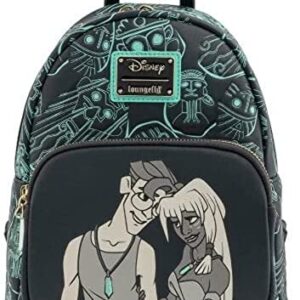Loungefly Disney Atlantis 20th Anniversay Kida Milo Womens Double Strap Shoulder Bag Purse