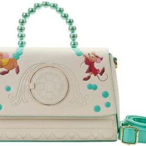 Loungefly Disney Cinderella Gus and Jaq Bead Handle Crossbody Bag
