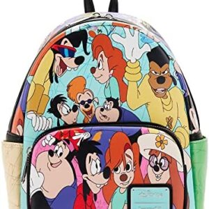Loungefly Disney Goofy Movie Collage Womens Double Strap Shoulder Bag Purse