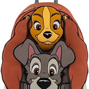 Loungefly Disney Lady and the Tramp Cosplay Womens Double Strap Shoulder Bag Purse