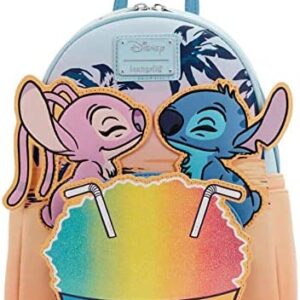 Loungefly Disney Lilo and Stitch Snow Cone Date Night Womens Double Strap Shoulder Bag Purse