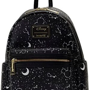 Loungefly Disney Mickey Constellation All Over Print Glow in the Dark Double Strap Shoulder Bag Purse