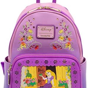 Loungefly Disney Mini Backpack, Princess Stories Series Disney Tangled Rapunzel, Pascal Flynn Rider