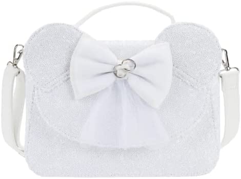 Loungefly Disney Minnie Sequin Wedding Crossbody Bag