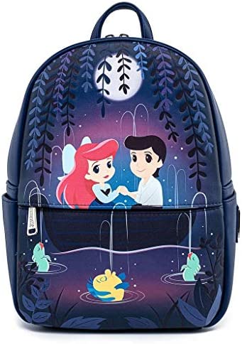 Loungefly Disney The Little Mermaid Gondola Scene Womens Double Strap Shoulder Bag Purse