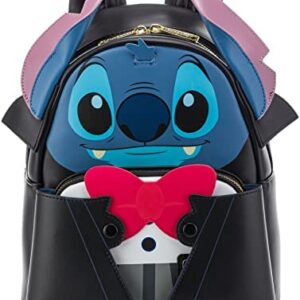 Loungefly Disney Vampire Stitch Bowtie Womens Double Strap Shoulder Bag Purse
