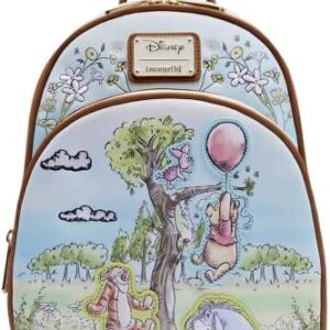Loungefly Disney: Winnie The Pooh - Sketch Art Backpack, Amazon Exclusive, Multicolor