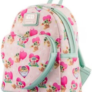 Loungefly Mandalorian Grogu Valentines Mini Backpack