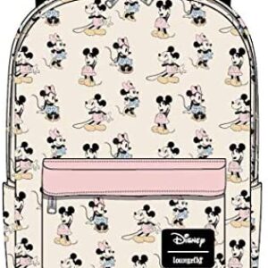 Loungefly Pastel Minnie Mickey Nylon Backpack Standard