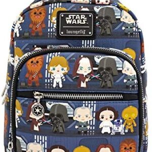 Loungefly Star Wars Chibi Death Star Battle Station Lineup Mini Backpack