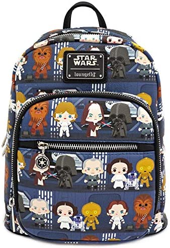 Loungefly Star Wars Chibi Death Star Battle Station Lineup Mini Backpack