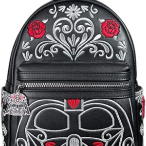 Loungefly Star Wars Darth Vader Floral Embroidered Cosplay Womens Double Strap Shoulder Bag Purse